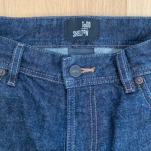 Todd Shelton Jeans Basic Dark Made in the USA 34x34 Japanese Selvedge Denim